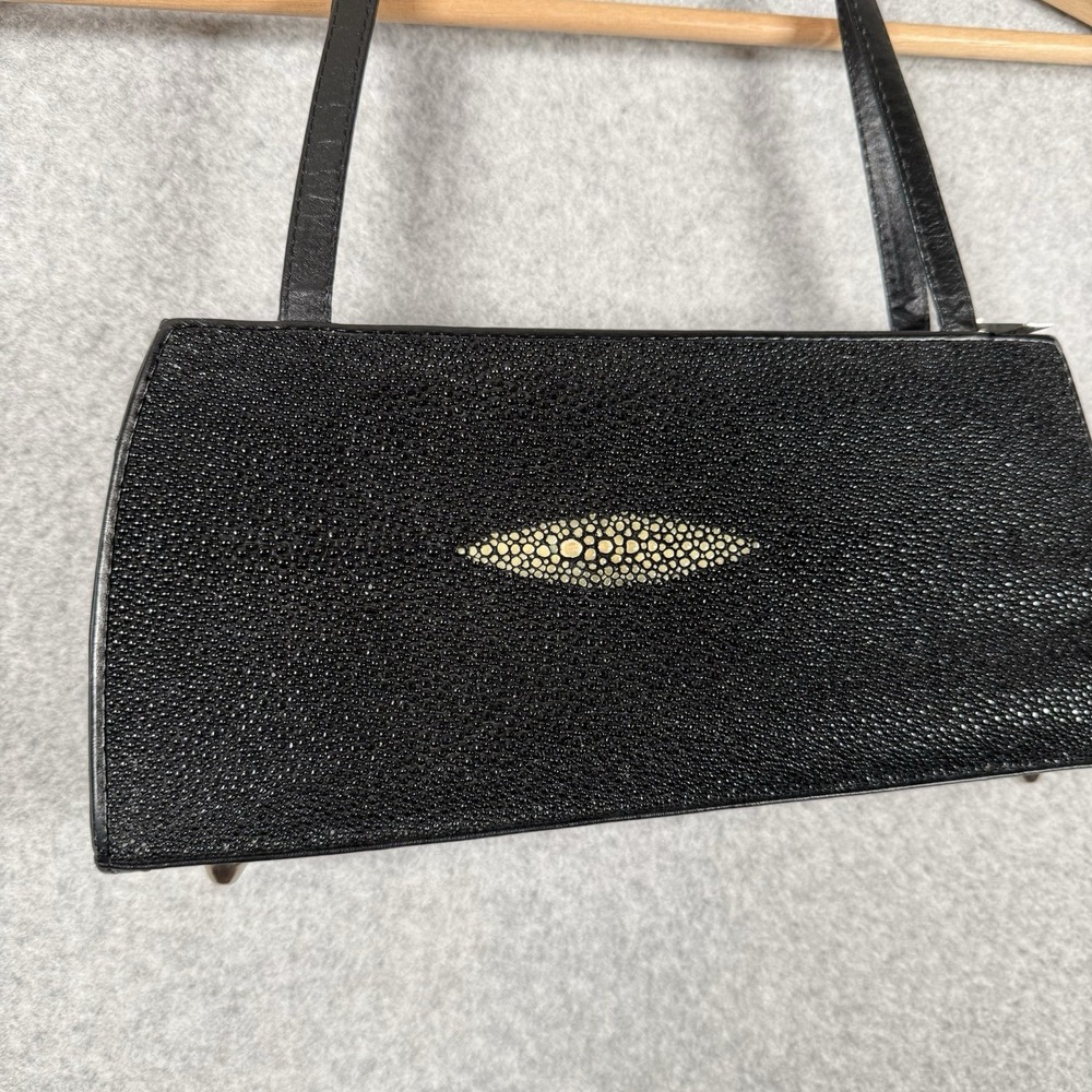 Vintage mini beaded bag purse black shoulder 90s - Picture 2 of 8